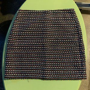 Loft Tweed Mini Skirt - Size 4